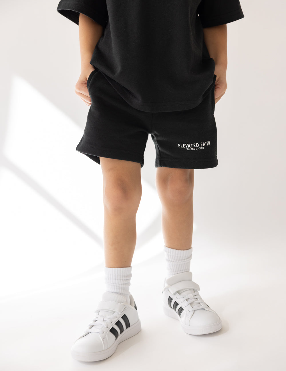 Kingdom Club Schwarze Kurze Hose für Kinder