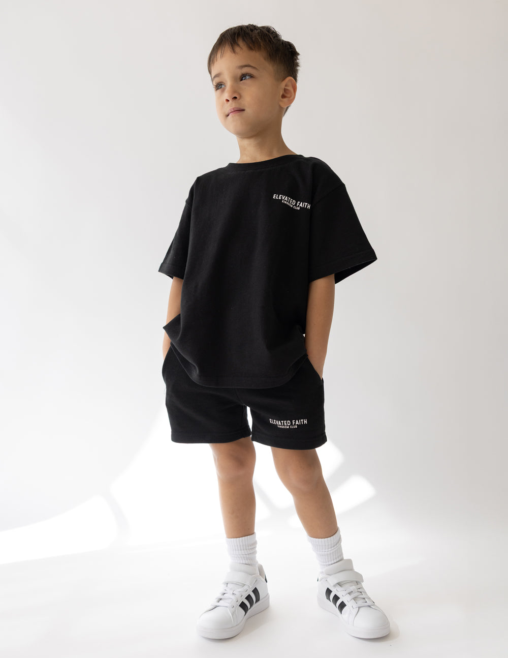 Kingdom Club Schwarzes Kinder-T-Shirt
